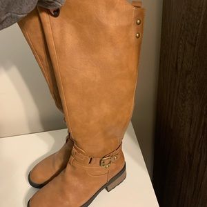 Dream Pairs Tan Riding Boots